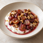 Roasted Grape Yogurt, Rosemary Jus and Walnut - Fresh Start 30: A Journey To Better Health Roasted Grape Yogurt, Rosemary Jus and Walnut